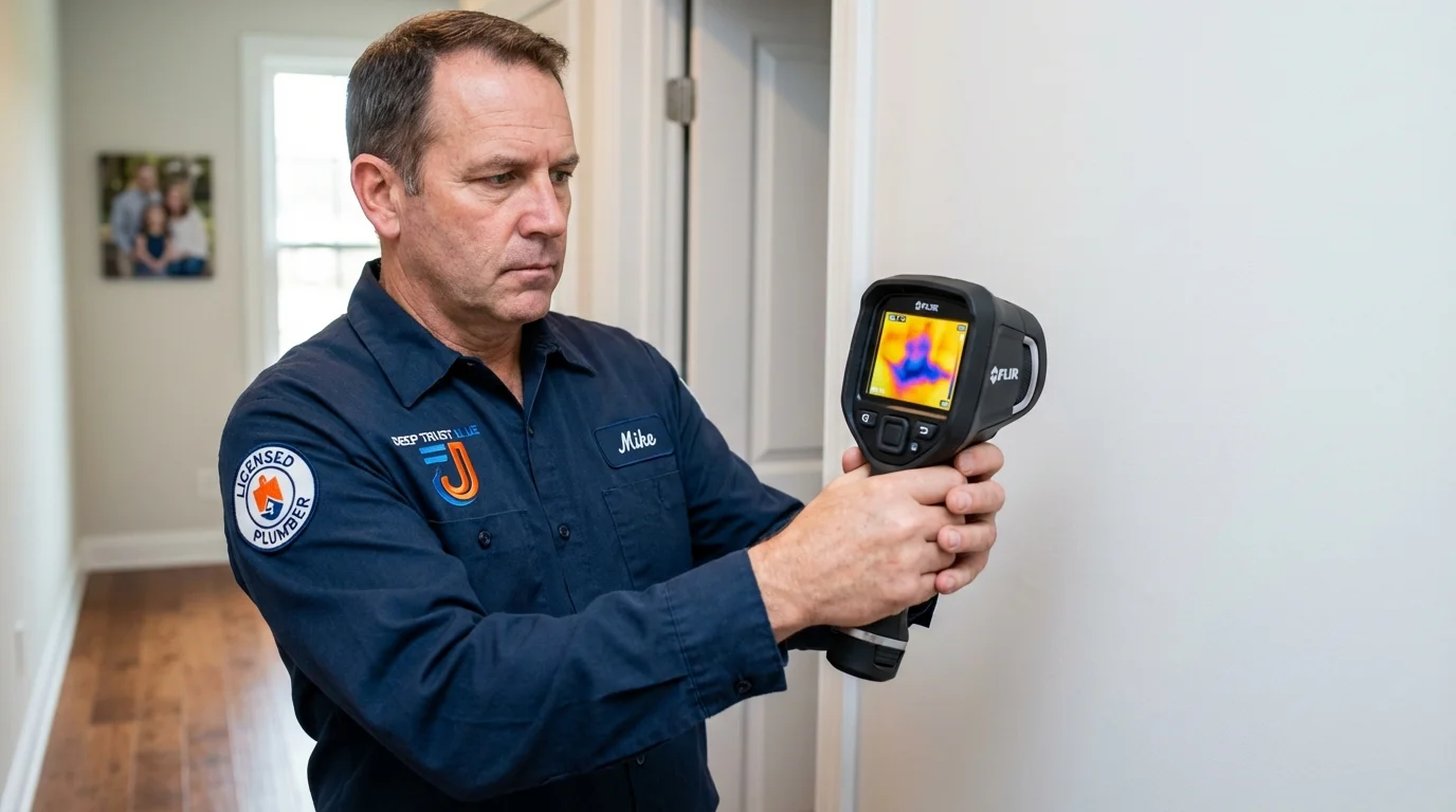 Thermal imaging leak detection by Johns Plumbing LLC in Bethany